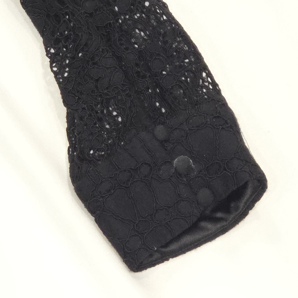 Bardot Black Lace Mini Dress Size 12 - Picture 5 of 16